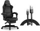 Fotel SENSE7 DEVON PU czarny + kabel usb 1