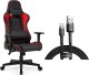Fotel SENSE7 Spellcaster czarno-czerwony + kabel usb 1