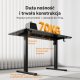 Biurko SENSE7 NOJO LIGHT Jasnobrązowo-Czarne 120 cmx60 cm + kabel usb 5