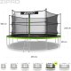 Trampolina ogrodowa Zipro Jump Pro z siatką wewnętrzną 14FT 435cm + Mata Celnościowa 10