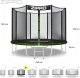 Trampolina ogrodowa Zipro Jump Pro z siatką zewnętrzną 8FT 252cm + Mata Celnościowa 10