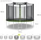 Trampolina ogrodowa Zipro Jump Pro z siatką zewnętrzną 10FT 312cm + Mata Celnościowa 10