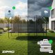 Trampolina ogrodowa Zipro Jump Pro Quadro z siatką wewnętrzną 427 x 244 cm + Mata Celnościowa 10
