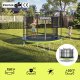 Trampolina ogrodowa Zipro Jump Pro z siatką wewnętrzną 8FT 252cm + Butelka Termiczna 3