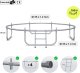 Trampolina ogrodowa Zipro Jump Pro z siatką wewnętrzną 8FT 252cm + Butelka Termiczna 4