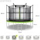 Trampolina ogrodowa Zipro Jump Pro z siatką wewnętrzną 10FT 312cm + Butelka Termiczna 10
