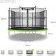 Trampolina ogrodowa Zipro Jump Pro z siatką wewnętrzną 12FT 374cm + Butelka Termiczna 10