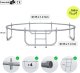 Trampolina ogrodowa Zipro Jump Pro Premium z siatką wewnętrzną 8FT 252cm + Butelka Termiczna 4