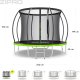 Trampolina ogrodowa Zipro Jump Pro Premium z siatką wewnętrzną 8FT 252cm + Butelka Termiczna 10