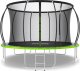 Trampolina ogrodowa Zipro Jump Pro Premium z siatką wewnętrzną 12FT 374cm + Butelka Termiczna 1