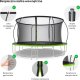 Trampolina ogrodowa Zipro Jump Pro Premium z siatką wewnętrzną 14FT 435cm + Butelka Termiczna 5