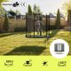 Trampolina ogrodowa Zipro Jump Pro z siatką zewnętrzną 6FT 183cm + Butelka Termiczna 3