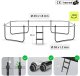Trampolina ogrodowa Zipro Jump Pro Quadro z siatką wewnętrzną 366 x 244 cm + Butelka Termiczna 5