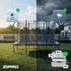 Trampolina ogrodowa Zipro Jump Pro Quadro z siatką wewnętrzną 366 x 244 cm + Butelka Termiczna 9