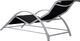vidaXL Leżaki ze stolikiem 2 szt. aluminium, czarny 6
