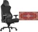 Fotel Secret Gear Gaming Chair FX1 Black + Podkładka Secret Gear Carpet Diem XD-2 1
