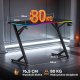 Biurko SENSE7 Volt RGB 120 czarne + kabel usb 12