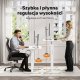 Biurko SENSE7 Rama biurka elektrycznego Nojo light biała + kabel usb 8