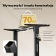 Biurko SENSE7 Rama biurka elektrycznego Nojo light czarna  + kabel usb 6
