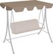 vidaXL Zadaszenie do huśtawki ogrodowej taupe 188/168x110/145cm 1