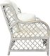 vidaXL 2-osobowa sofa, szara, rattanowa 3