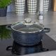 KingHoff Kinghoff garnek marmurowy 26cm kh-1596 5,6l! 1