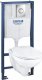 Zestaw podtynkowy Grohe WC komplektas Grohe Bau Ceramic: potinkinis rėmas + Grohe Bau + mygtukas + lėtaeigis dangtis 39499000 1
