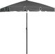 vidaXL Parasol plażowy, antracytowy, 180x120 cm 3