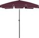 vidaXL Parasol plażowy, czerwony, 180x120 cm 3