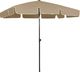 vidaXL Parasol plażowy, taupe, 200x125 cm 1
