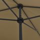 vidaXL Parasol plażowy, taupe, 200x125 cm 1