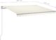 vidaXL Ręcznie zwijana markiza z LED, 300 x 250 cm, kremowa 7