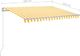vidaXL Ręcznie zwijana markiza z LED, 300 x 250 cm, żółto-biała 7