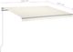vidaXL Ręcznie zwijana markiza, 350 x 250 cm, kremowa 7