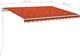 vidaXL Ręcznie zwijana markiza z LED, 350x250 cm, pomarańczowo-brązowa 7