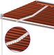 vidaXL Ręcznie zwijana markiza z LED, 450x300 cm, pomarańczowo-brązowa 5