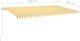 vidaXL Ręcznie zwijana markiza, 600x350 cm, żółto-biała 6