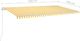 vidaXL Ręcznie zwijana markiza z LED, 600x350 cm, żółto-biała 6