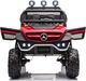 Lean Cars Pojazd na Akumulator Mercedes Unimog S Czerwony Lakier 4
