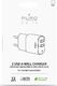 Ładowarka Puro Mini Travel Charger 2x USB-A 2.4 A (PUR4113WHT) 2
