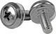 StarTech Zestaw śrubki M5 x 12mm/podkładki - 100kpl. Srebrne (CABSCREWSM5) 1