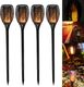Saska Garden Lampa Ogrodowa Solarna Pochodnia Efekt Płomienia wys. 79cm, 33LED 6