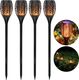 Saska Garden Lampa Ogrodowa Solarna Pochodnia Efekt Płomienia wys. 79cm, 33LED 7