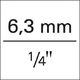 Format Nasadka 6-katna 1/4" 5,5x25mm FORMAT 2