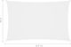 vidaXL Prostokątny żagiel ogrodowy, tkanina Oxford, 2x4,5 m, biały 6