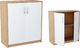 Bestseller Komoda K017 Dąb Sonoma-Biały 74x35x85 cm 1