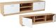 Bestseller Komoda RTV K028 Dąb Sonoma-Biały 36x160x41 cm 1
