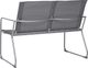 vidaXL Zestaw wypoczynkowy do ogrodu, tkanina i stal, szary 4-cz. 4