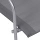 vidaXL Zestaw wypoczynkowy do ogrodu, tkanina i stal, szary 4-cz. 6