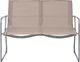 vidaXL Zestaw wypoczynkowy do ogrodu, tkanina i stal, taupe 4-cz. 2